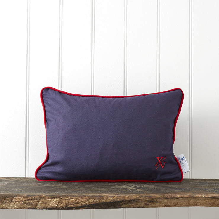 Navy & Red Cord Cushions