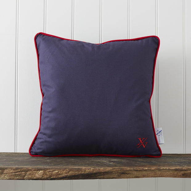 Navy & Red Cord Cushions