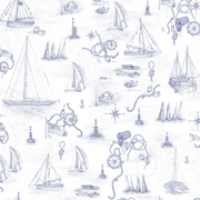 Cowes Mural Organic Cotton Tablecloth